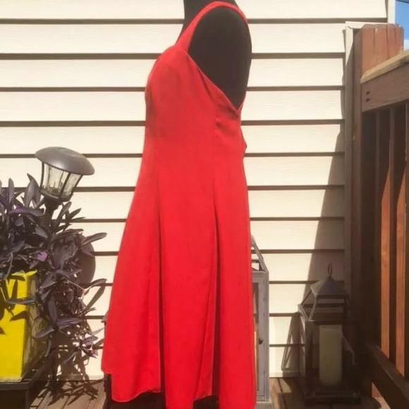 P.J. Klein | Vintage 1980’s Minimalist Red Dress - Picture 12 of 15